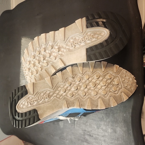 Reebok Classic Leather Legacy "Core Black/Vector Red/Always Blue" Men's Size 7 - Picture 3 of 5